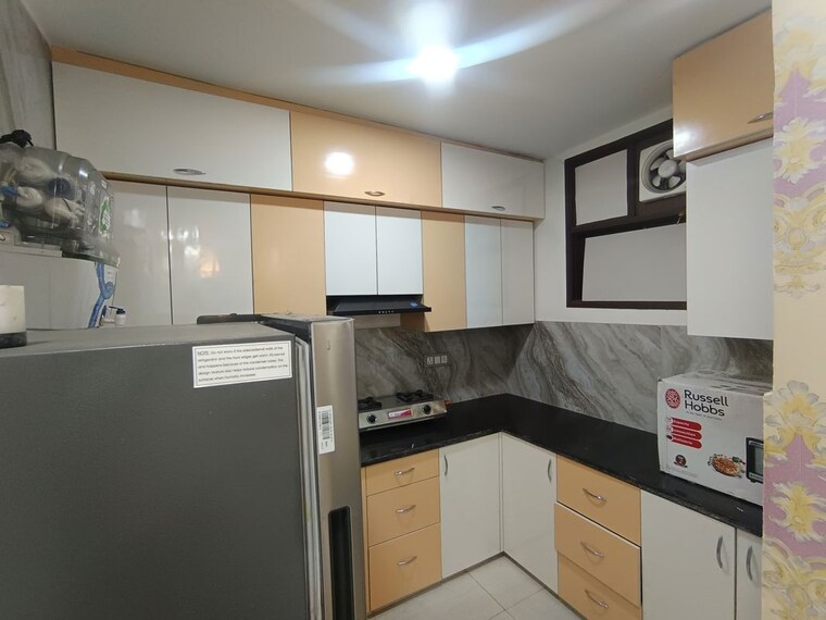 Kitchen, khirki extension 1 Bedroom 500 Sq.Ft. Builder Floor In Khirki Extension Delhi 10181942