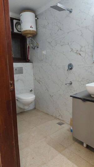 Bathroom in 3 BHK Builder Floor at Paryavaran Complex – for Rent