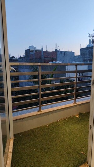 Balcony in 3 BHK Builder Floor at Paryavaran Complex – for Rent