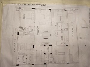 Floor Plan in 4 BHK Builder Floor at Bali Nagar – for Sale
