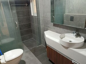 Bathroom in 4 BHK Apartment at Koncept Ambience The Botanika Empress, Gachibowli – for Rent