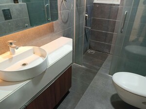Bathroom in 4 BHK Apartment at Koncept Ambience The Botanika Empress, Gachibowli – for Rent