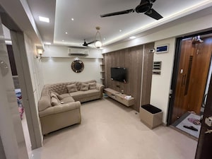 Living Room in 1 BHK Apartment at Hubtown Harmony, Matunga – for Rent