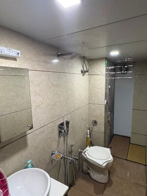 Bathroom in 2 BHK Apartment at Metropolis Rivera, Kasarvadavali – for Rent