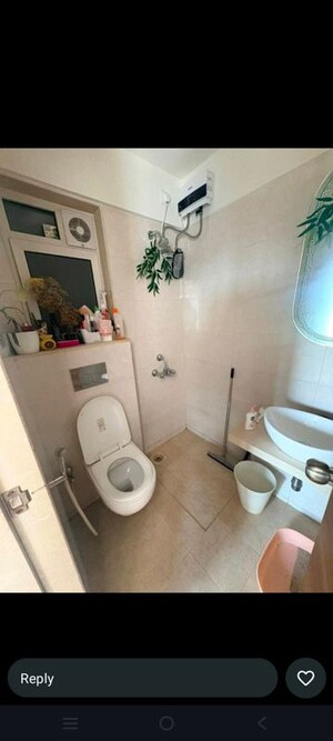 Bathroom in 1 BHK Apartment at JP Eminence, Andheri West – for Rent