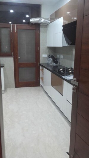 Kitchen in 4 BHK Builder Floor at Jor Bagh – for Rent