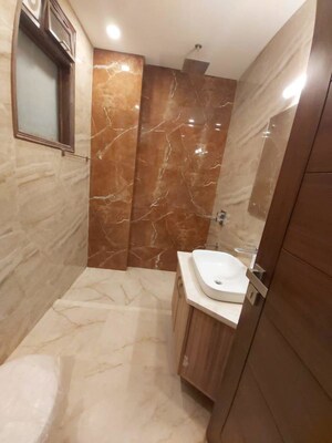 Bathroom in 4 BHK Builder Floor at Jor Bagh – for Rent