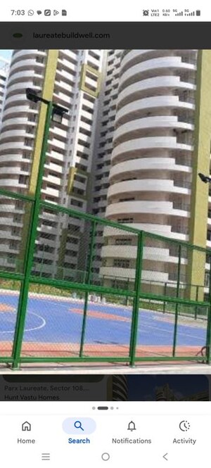 Staircase in 4 BHK Apartment at Parx Laureate, Sector 108 – for Rent