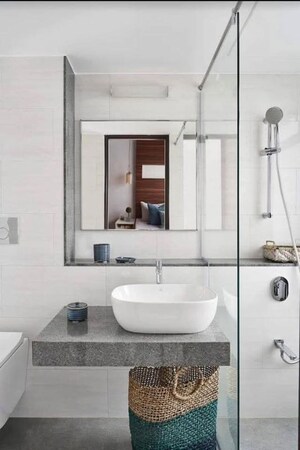 Bathroom in 2 BHK Apartment at Dynamix Divum, Malad East – for Rent