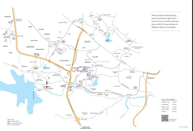 Map Location, hallmark-treasor 4 Bedroom 3530 Sq.Ft. Apartment In Narsingi Hyderabad 10182267