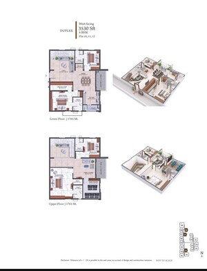 Floor Plan in 4 BHK Apartment at Hallmark Treasor, Narsingi – for Sale