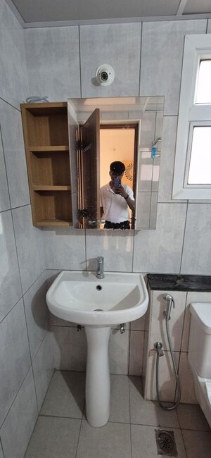 Bathroom in 1 BHK Apartment at Brigade El Dorado, Bagaluru – for Rent