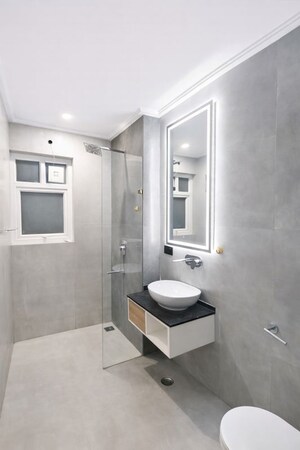 Bathroom in 4 BHK Builder Floor at Sector 46 – for Rent