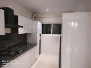 Kitchen in 3 BHK Apartment at Prestige High Fields Gachibowli, Gachibowli – for Rent