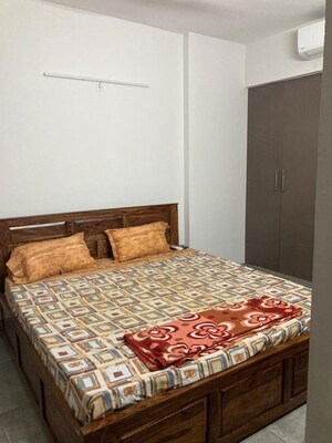 Bedroom in 2 BHK Apartment at Saya Gold Avenue, Vaibhav Khand – for Rent