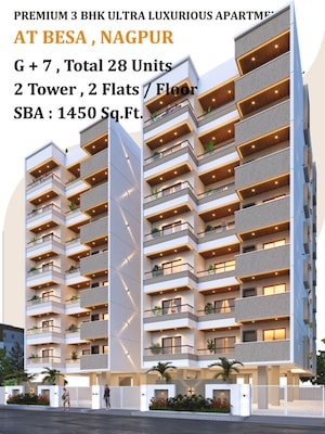 3 BHK Apartment – Exterior View View at Besa - for Sale