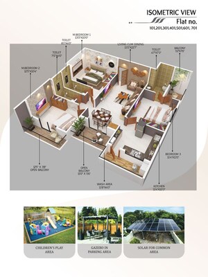 Furnished Amenities in 3 BHK Apartment at Besa – for Sale