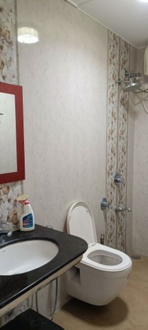 Bathroom in 2 BHK Apartment at Hiranandani Gardens Lake Castle, Powai – for Rent
