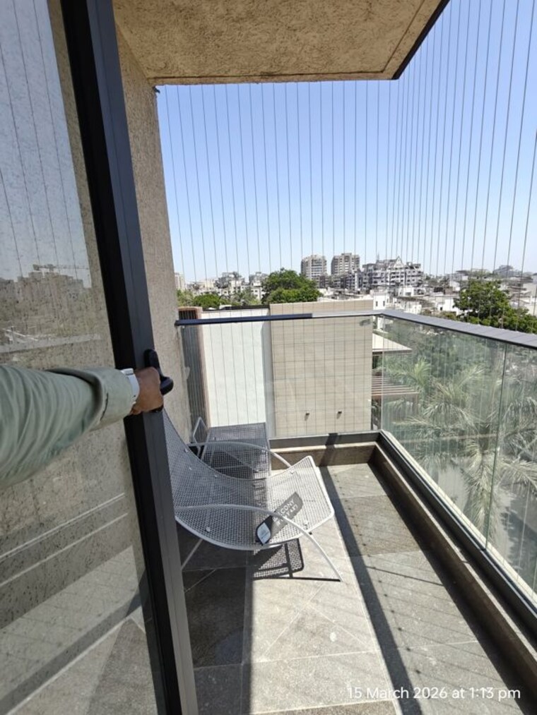 Balcony, adajan 4 Bedroom 3100 Sq.Ft. Apartment In Adajan Surat 10182527