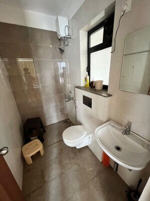 Bathroom in 1 BHK Apartment at Duville Riverdale Suites, Kharadi – for Rent