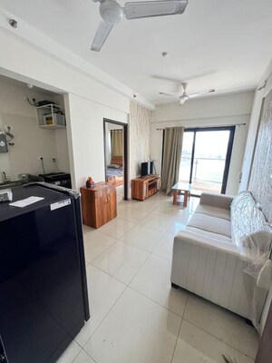 Master Bedroom in 1 BHK Apartment at Duville Riverdale Suites, Kharadi – for Rent