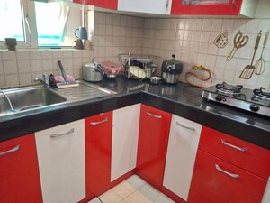 Kitchen in 2 BHK Apartment at Landcraft Golflink Villas, Pandav Nagar – for Rent