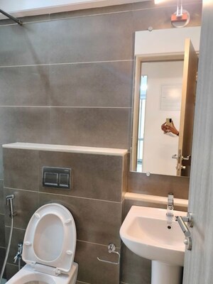 Bathroom in 3 BHK Apartment at Gold Mist, Vile Parle West – for Rent