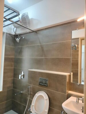 Bathroom in 3 BHK Apartment at Gold Mist, Vile Parle West – for Rent