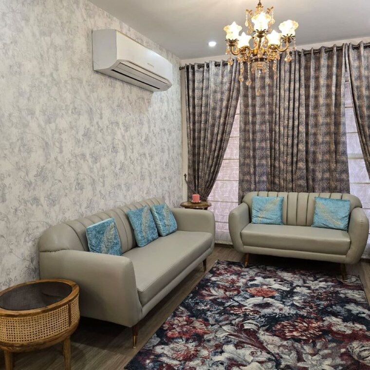 Living Room, maxxus-elanza 3 Bedroom 1100 Sq.Ft. Apartment In Nagla Road Zirakpur 10182641