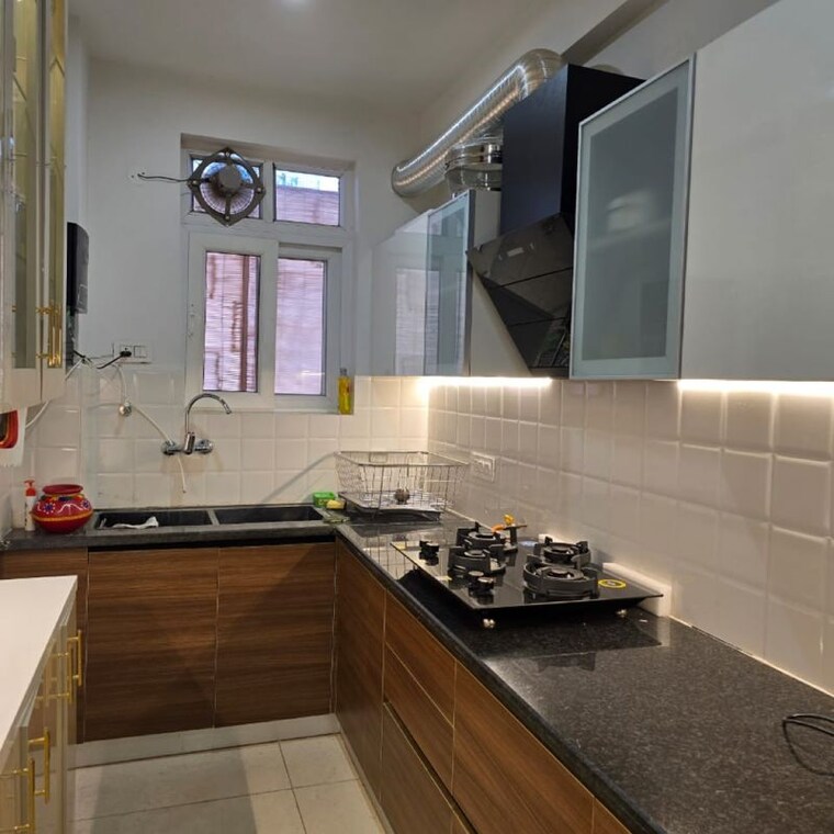 Kitchen, maxxus-elanza 3 Bedroom 1100 Sq.Ft. Apartment In Nagla Road Zirakpur 10182641