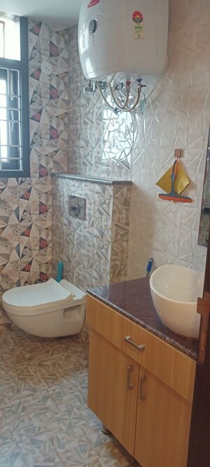 Bathroom in 3 BHK Builder Floor at Mohit House, Sushant Lok I – for Rent