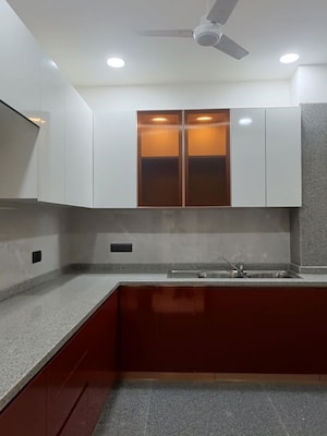 Kitchen in 3 BHK Builder Floor at Greater Kailash I – for Sale