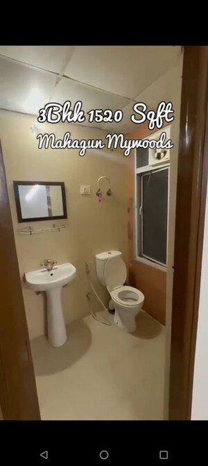 Bathroom in 3 BHK Apartment at Mahagun My Woods, Sector 16c Greater Noida – for Sale