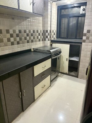 Kitchen in 1 BHK Apartment at Shree Gurudutt CHS, Seawoods – for Rent