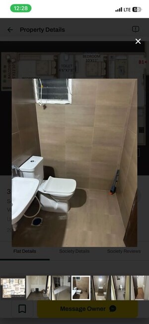 Bathroom in 3 BHK Apartment at Candeur Landmark, Varthur – for Rent