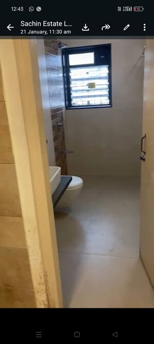 Bathroom in 3 BHK Apartment at Patliputra Building, Andheri West – for Rent