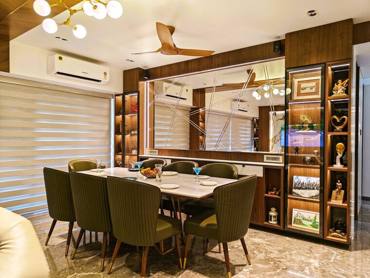 Dining area, sheth-vasant-oasis 4 Bedroom 1866 Sq.Ft. Apartment In Andheri East Mumbai 10182766