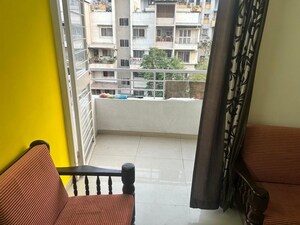 Balcony in 2 BHK Apartment at Sanskruti Jardin, Baner – for Rent