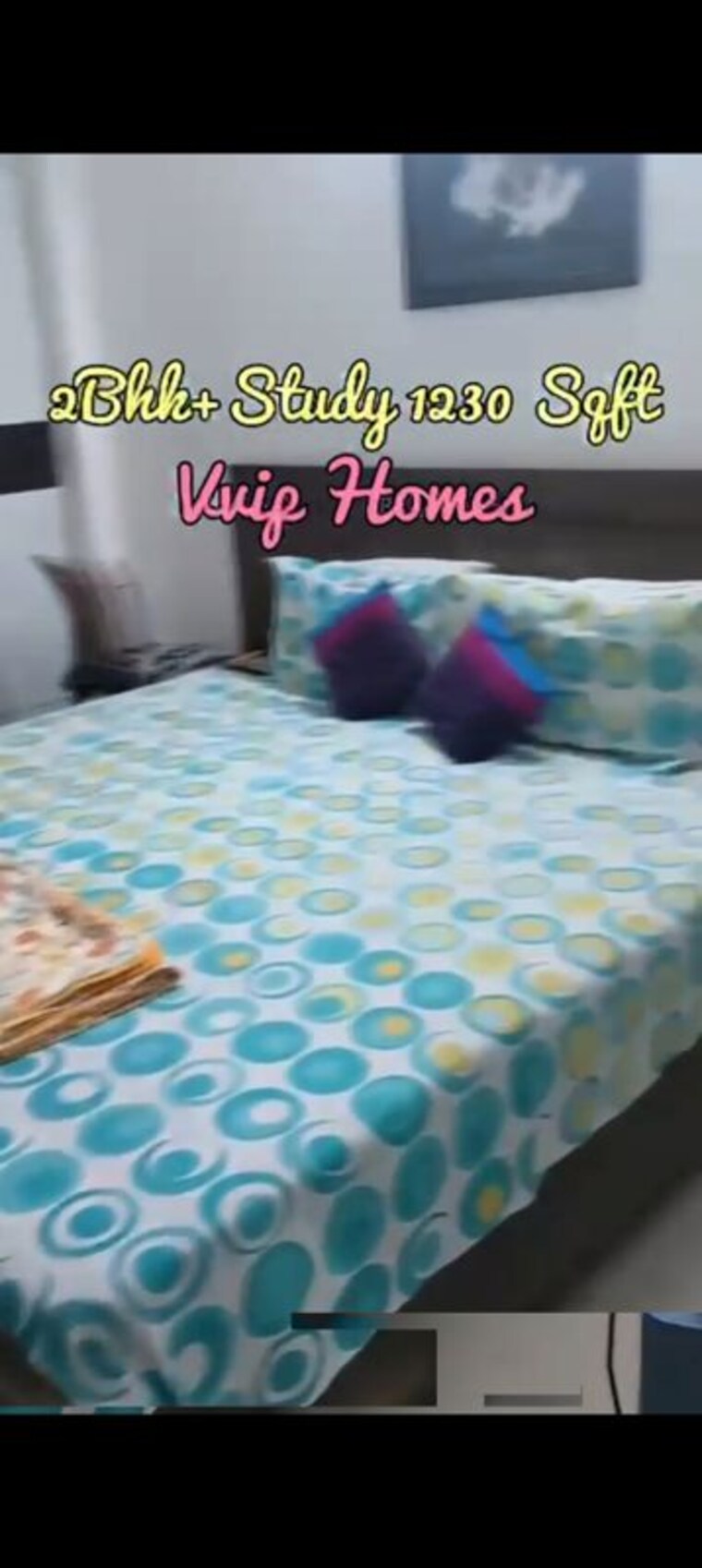 Bedroom, vvip-homes 2.5 Bedroom 1230 Sq.Ft. Apartment In Gaur City 2 Greater Noida 10183038