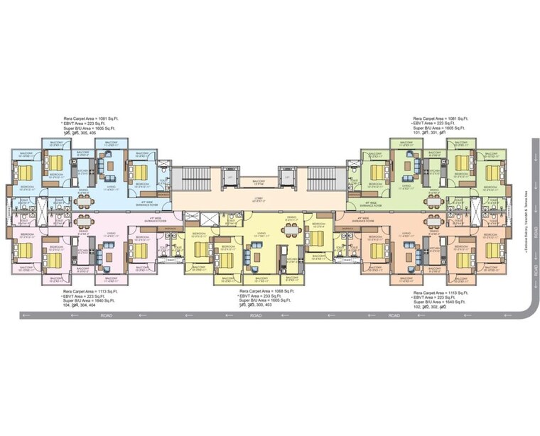 Master Plan, morabadi 3 Bedroom 1640 Sq.Ft. Apartment In Morabadi Ranchi 10134209