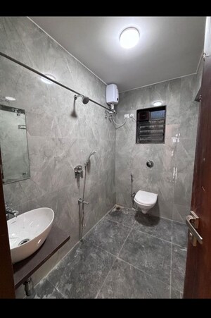 Bathroom in 3 BHK Apartment at Chaitanya Anand Lunkhod CHSL, Andheri West – for Rent