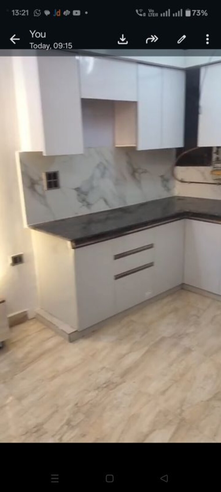 Kitchen, vasundhara sector 1 2 Bedroom 1000 Sq.Ft. Builder Floor In Vasundhara Sector 1 Ghaziabad 10183144