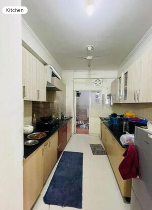 Kitchen in 3 BHK Apartment at Rishita Manhattan, Gomti Nagar – for Rent