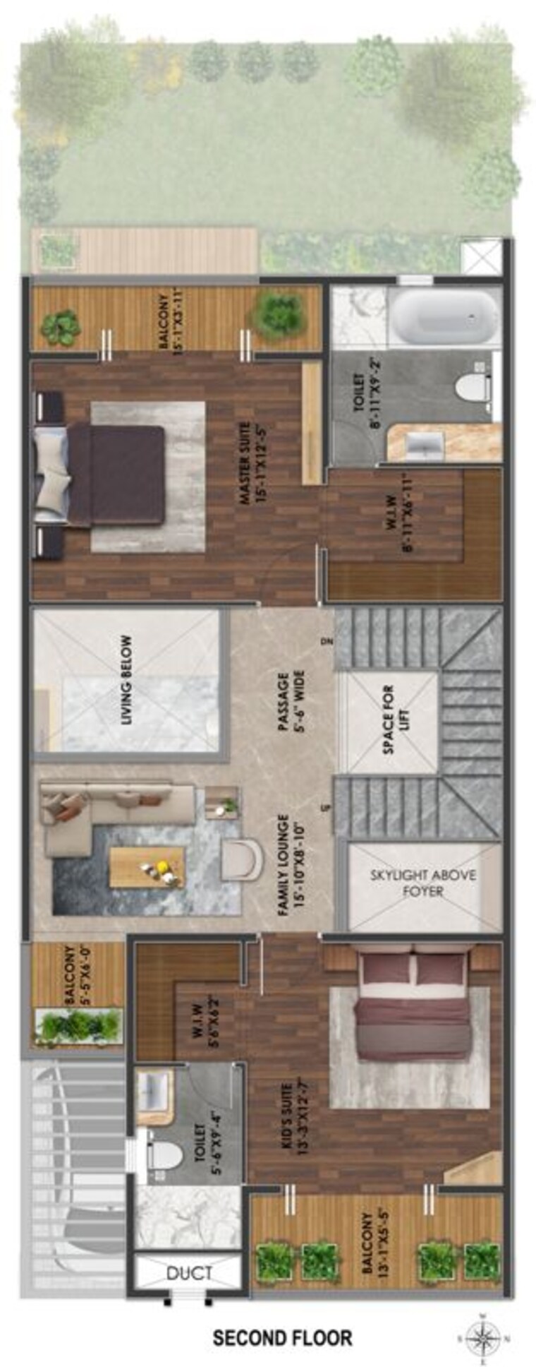 Floor Plan, surya-valencia 5 Bedroom 3950 Sq.Ft. Villa In Sreeramanahalli Bangalore 10183247