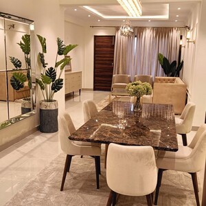 Dining area in 3 BHK Builder Floor at North Mullanpur – for Sale