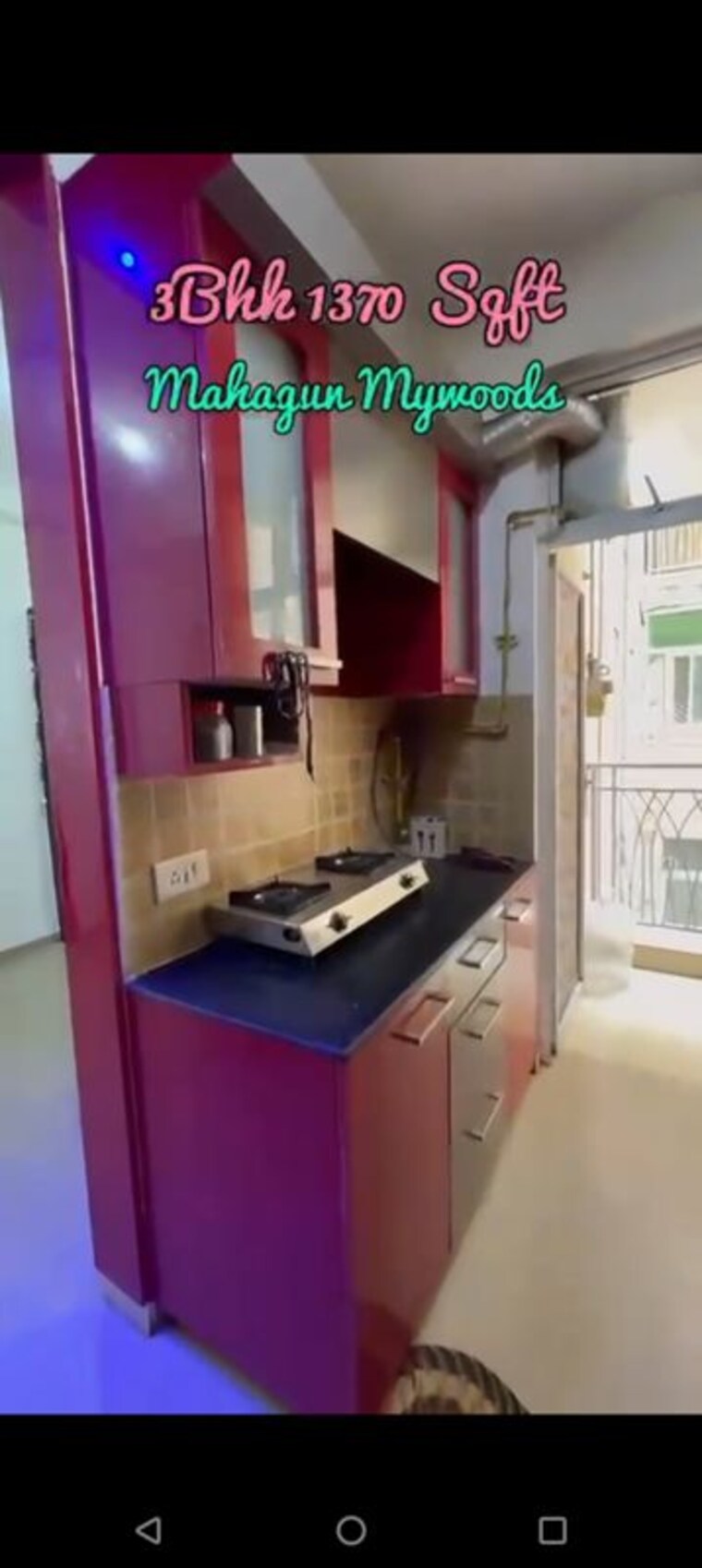 Kitchen, mahagun-my-woods 3 Bedroom 1370 Sq.Ft. Apartment In Sector 16c Greater Noida Greater Noida 10184141