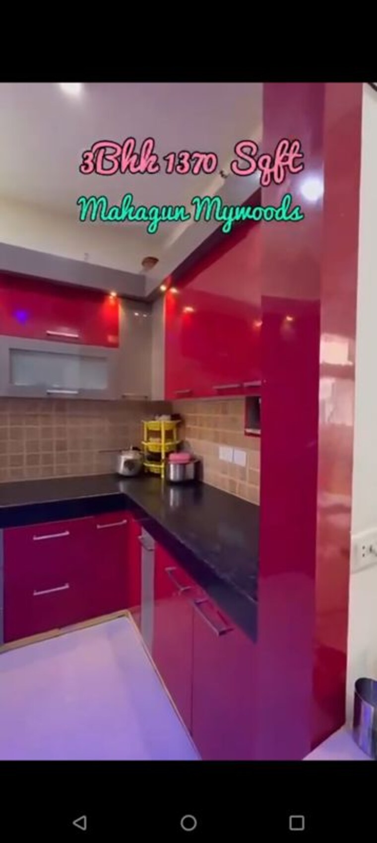 Kitchen, mahagun-my-woods 3 Bedroom 1370 Sq.Ft. Apartment In Sector 16c Greater Noida Greater Noida 10184141