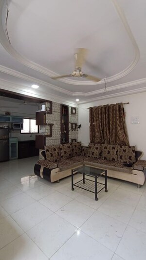 Living Room in 3 BHK Apartment at Laxmi Vridavan, Pimple Saudagar – for Rent