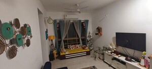 Living Room in 1 BHK Apartment at Sheth Vasant Oasis, Andheri East – for Rent