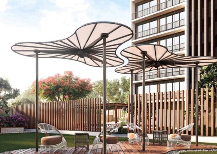 Balcony, althan 3 Bedroom 1906 Sq.Ft. Apartment In Althan Surat 10185171